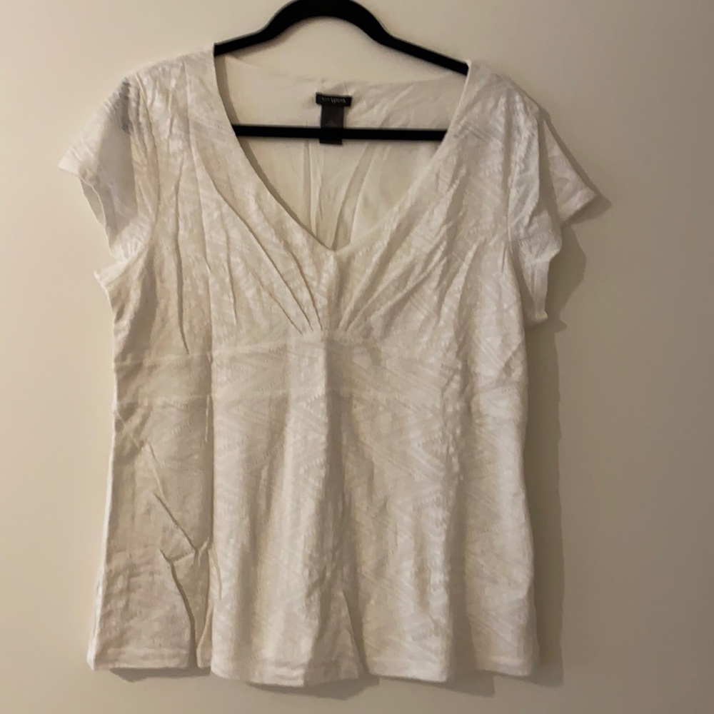 Ann Taylor white blouse XL